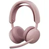 Image de Logitech 2 ES - Micro-casque - sur-oreille - Bluetooth - sans fil, filaire - Suppresseur de bruit actif - USB-C - rose