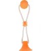 Image de Flamingo Pet Products Jouet Avec Ventouse Et Balle. Gamme Zuki . Couleur Orange