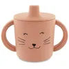 Image de Tasse D'Apprentissage En Silicone Mrs. Cat - Rose