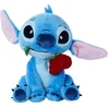 Image de Peluche - SIMBA - Stitch - 25 cm - Bleu/Turquoise - Avec Rose