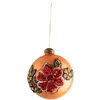 Image de Boule de noÃ«l broderie fleur en sequins