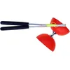 Image de Acrobat - Set 105 Diabolo En Caoutchouc Rouge + BÃ¢tons De Main En Aluminium