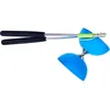 Image de Acrobat - Ensemble 105 Diabolo En Caoutchouc Bleu Clair + BÃ¢tons En Aluminium