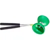 Image de Acrobat - Ensemble 105 Diabolo En Caoutchouc Vert FoncÃ© + BÃ¢tons En Aluminium