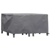 Image de Perel - Housse D'extÃ©rieur Pour Ensemble De Jardin, Gris, Rectangulaire, 140 Cm X 140 Cm X 70 Cm