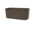 Image de Jardiniere Avec RÃ©serve D'eau - Garden Id Respect - Taupe 50 X 17 Cm - 100% DÃ©chets MÃ©nagers - 100% Recyclable - Surface StructurÃ©e.