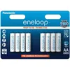 Image de Panasonic Eneloop Lot de 8 piles rechargeables LR06-AA 1900 mAh Blanc