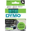 Image de Dymo 40919 (S0720740) - (9 mm) - Noir sur vert - Ruban