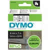 Image de Dymo 43610 (S0720770) - (6 mm) - Noir sur transparent - Ruban