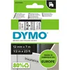 Image de Dymo 45010 (S0720500) - (12 mm) - Noir sur transparent - Ruban