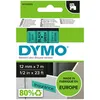 Image de Dymo 45019 (S0720590) - (12 mm) - Noir sur vert - Ruban