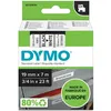 Image de Dymo 45803 (S0720830) - (19 mm) - Noir sur blanc - Ruban