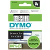 Image de Dymo 53710 (S0720920) - (24 mm x 24 mm) - Noir sur transparent - Ruban