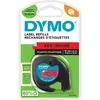 Image de Dymo S0721630 (91203) - (12 mm) - Noir sur rouge - Ruban