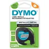 Image de Dymo 91208 (S0721730) - (12 mm) - Noir sur métallique - Ruban