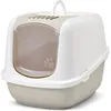 Image de Maison De Toilette Pour Grand Chat - Savic - Nestor Jumbo - Couleur Moca - Capot Amovible - Bac SurÃ©levÃ©