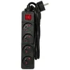 Image de CHACON Bloc multiprise avec interrupteur 4 prises 16A 1.5m noir