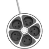 Image de Chacon Multiprise bureau 16A.250V-Max 3680W 5x16A cable 1.5m- Couleur gris -Interrupteur