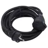 Image de CHACON Prolongateur HO7RN-F 3 x 1.5 mm2 - 5 m - Noir