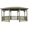 Image de Kiosque En Bois "Pavilion" - 11.49 MÂ² - 4.28 X 3.16 X 2.77 M - 16 Mm