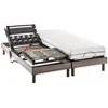 Image de DEKO DREAM Ensemble matelas + sommier relaxation Ã©lectrique - 2 x 80 x 200 cm - Matelas ressorts ensachÃ©s