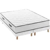 Image de ENSEMBLE MATELAS 180X200 CM + SOMMIERS 2X90X200 CM - RESSORTS ENSACHÃS - 7 ZONES DE CONFORT - 27 CM - ÃQUILIBRÃ - DEKO DREAM