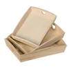 Image de Set de 3 plateaux coeur en bois