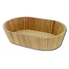 Image de Support à décorer en bois - Bac ovale - 30 x 19 x 7 cm