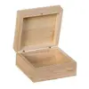 Image de Support à décorer en bois - Boîte carrée - 10 x 10 x 5 cm