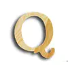 Image de Support à décorer en bois - Lettre petit modèle - Q - 10,1 x 12,3 cm