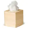 Image de Support à décorer en bois - Boite à mouchoir carré 2 - 13 x 13 x 14 cm