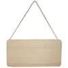 Image de Support à décorer en bois - Plaque à suspendre - 21 x 10.5 cm