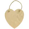 Image de Support à décorer en bois - Plaque Coeur - 14 x 13,5 cm