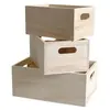Image de Support à décorer en bois - 3 Casiers - Grand modèle 21 x 12 cm