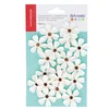Image de Fleurs en papier - Perle - 18 pces