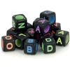 Image de Perles alphabet - Noir et couleurs - 6 mm - 300 pcs