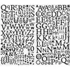 Image de Alphabet Stickers pailletés - Noir