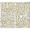 Image de Alphabet Stickers pailletés - Or
