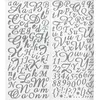 Image de Alphabet Stickers pailletés - Argent