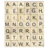 Image de Lettre en Bois Scrabble 2 x 2 cm 42 pcs