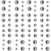 Image de Demi-Perles Adhésives ø 3 à 7 mm 80 pcs Argenté