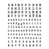 Image de Set de 137 Tampons Clear - Alphabet mini - 1.2 x 1.1 cm