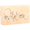 Image de Tampon Bois Invitation 4.5 x 7 cm