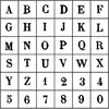 Image de Set de tampons bois - Alphabet majuscule 2 - 0.7 x 1 cm