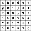 Image de Set de tampons bois - Alphabet minuscule - 0.7 x 0.5 cm