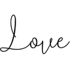 Image de Tampons Bois Love 3.7 x 5.3 cm