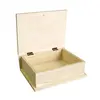 Image de Support à décorer en bois - Boite livre - 21 x 17 x 7 cm
