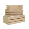 Image de Support à décorer en bois - Lot de 3 casiers