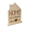 Image de Lampe en bois à LED - Home Sweet Home - 33 x 43 x 4,4 cm