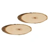Image de Planches de peuplier ovales 20-23 cm - 2 pcs